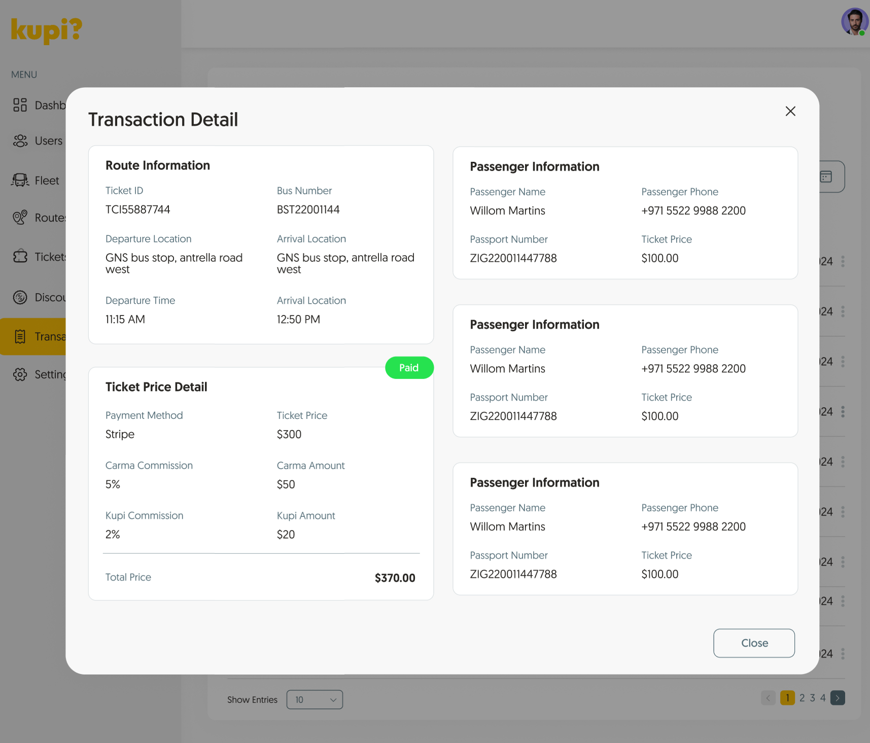 Kupi Ticketing Screenshot 3